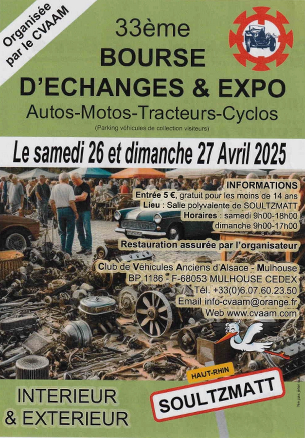 affiche de33ème Bourse d'échange & expo