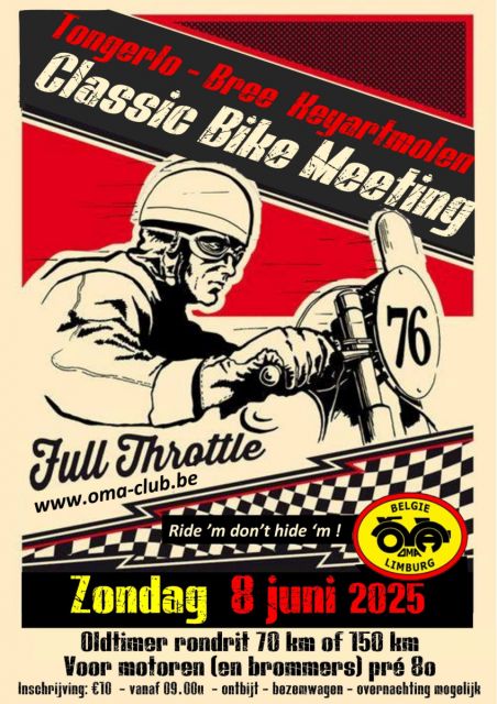 affiche deOMA's Classic Bike Meeting 