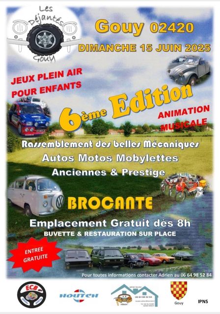 affiche de6eme Rassemblement Auto Moto