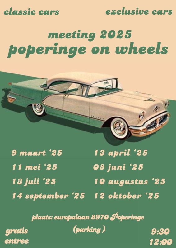 affiche dePoperinge on Wheels