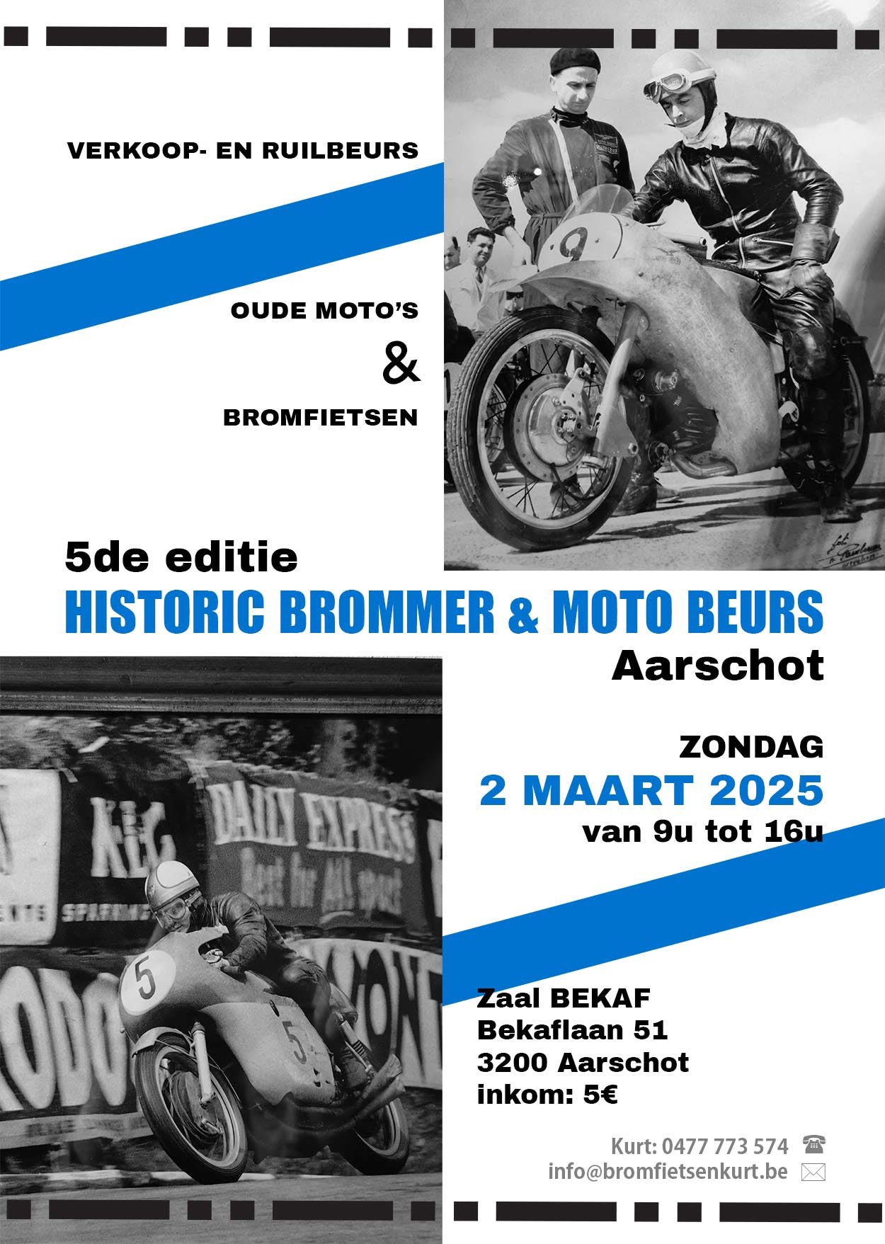 affiche de5de editie Historic Brommer & Moto Beurs