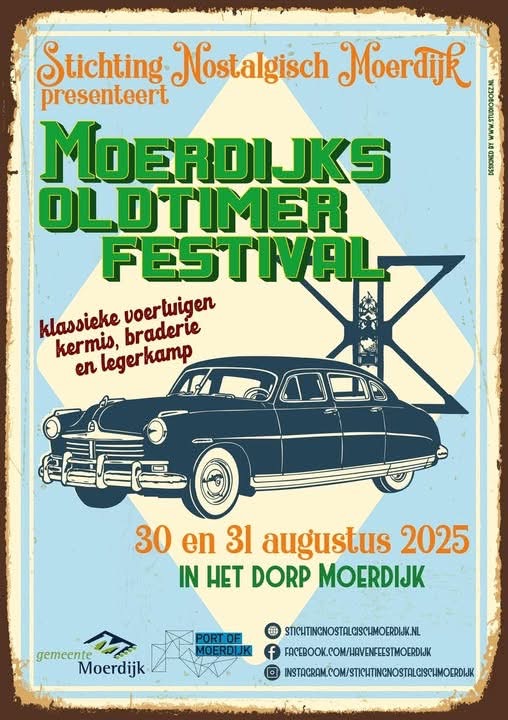 affiche deMoerdijks Oldtimer Festival