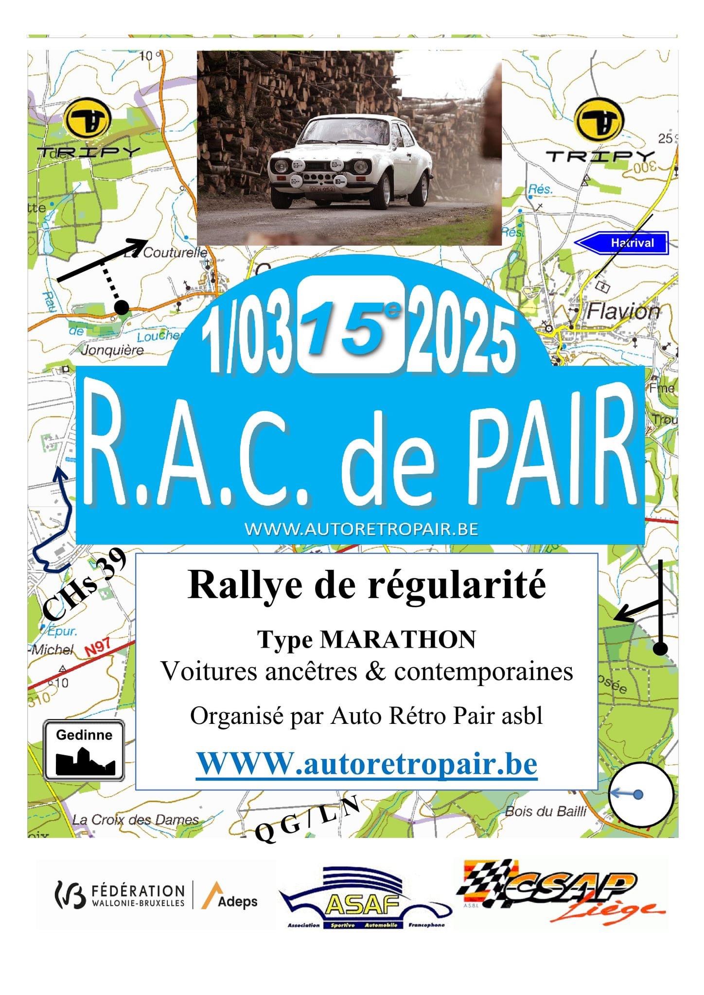 affiche de 15ème R.A.C. de Pair