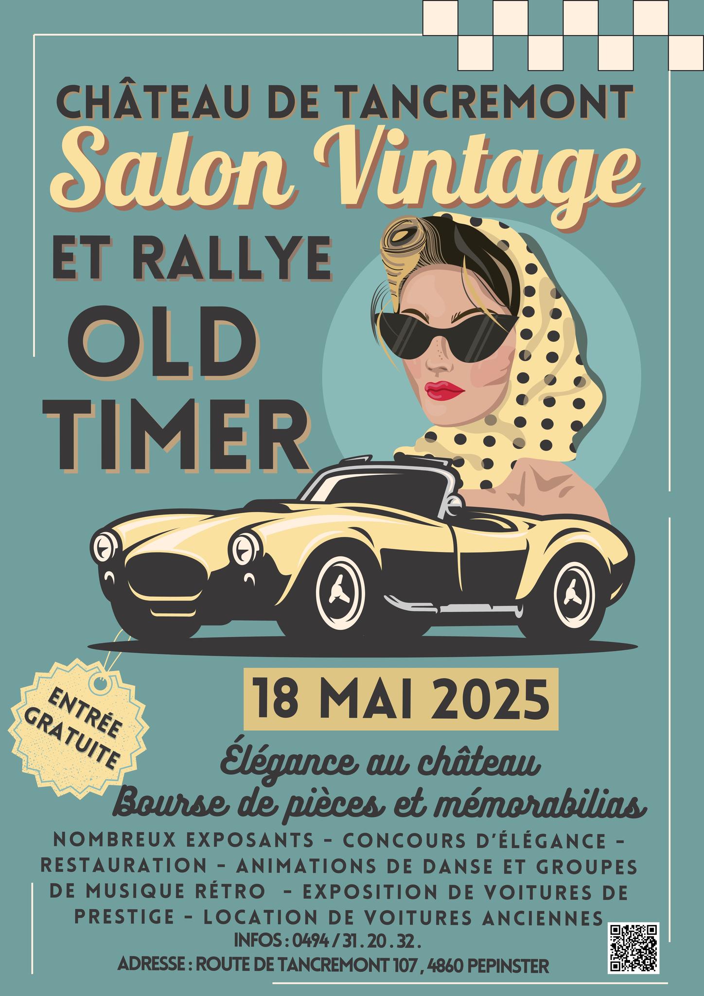 affiche deSalon Vintage et Rallye Ancêtres