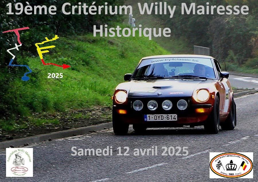 affiche de19ème Critérium Willy Mairesse Historique