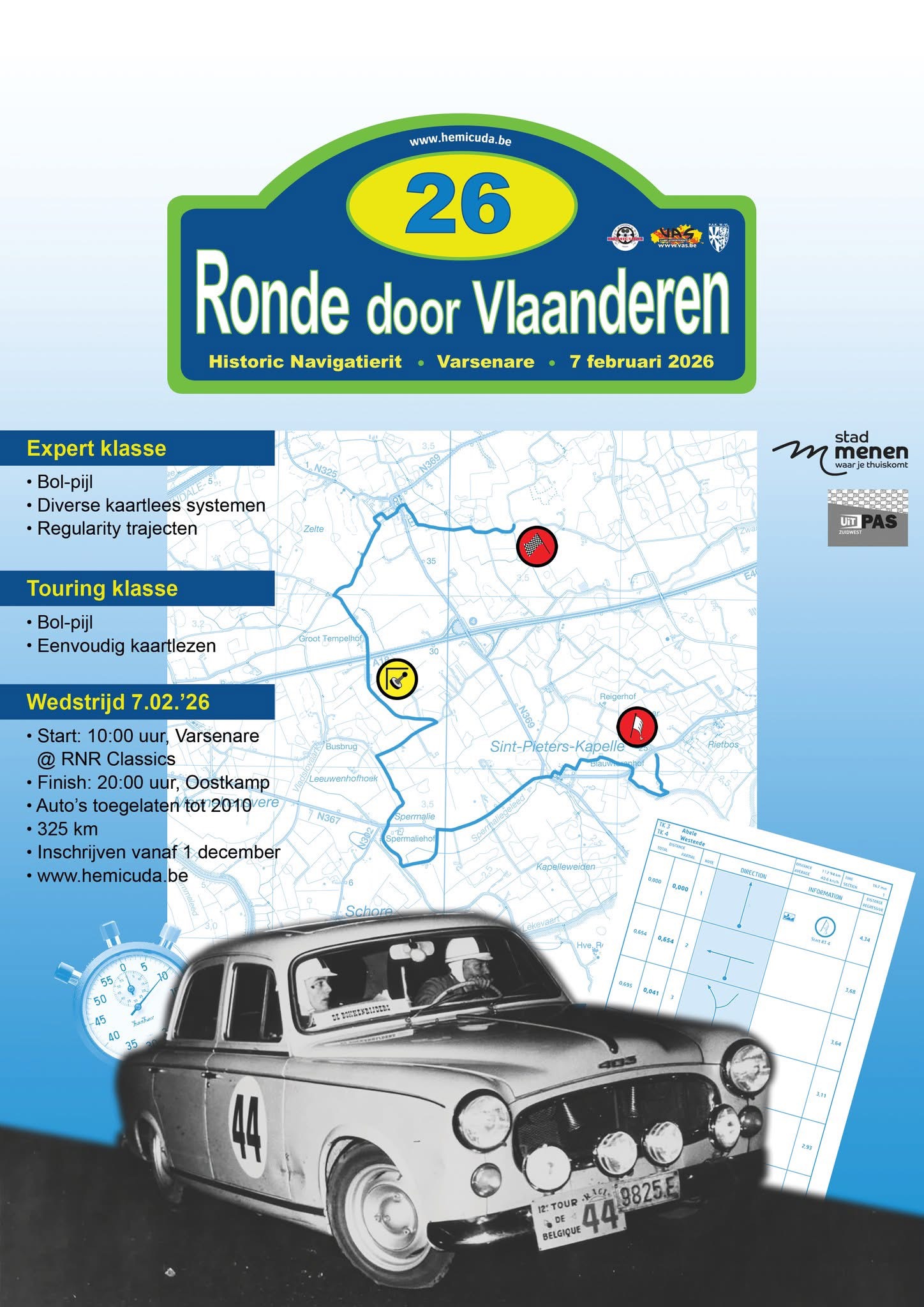 affiche deRonde door Vlaanderen
